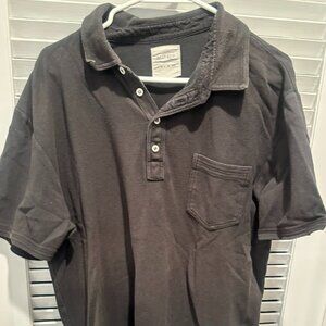 Billy Reid Men's SS Black Polo.  XXL